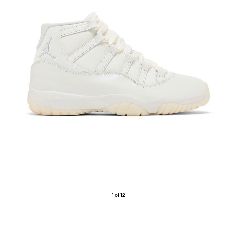 Jordan Athletic Shoes in Cream and White